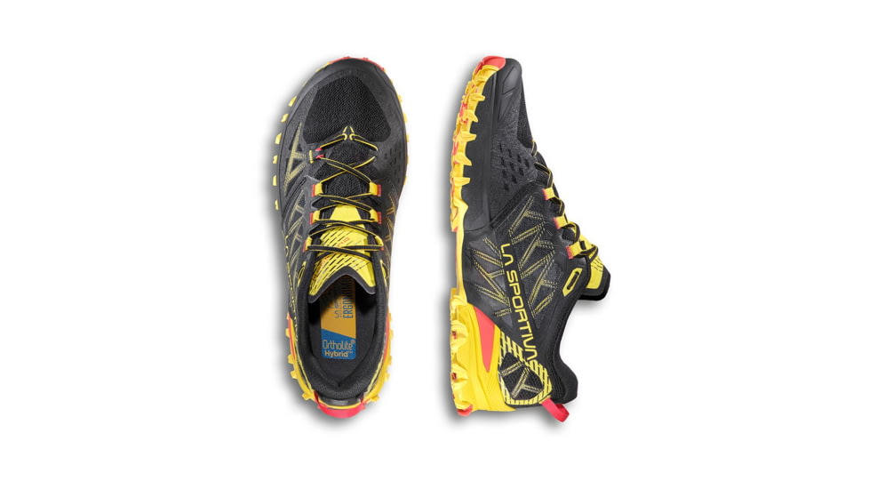 La Sportiva Bushido III Road Running Shoes - Mens, Black/Yellow, 45, 56S-999100-45
