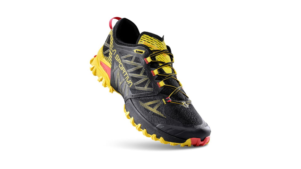 La Sportiva Bushido III Road Running Shoes - Mens, Black/Yellow, 45, 56S-999100-45