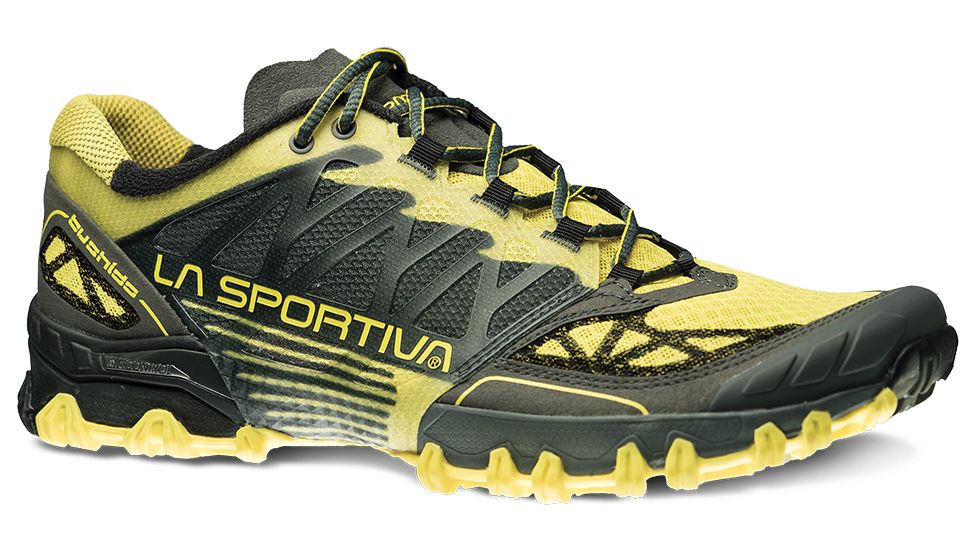 La Sportiva Bushido Trail Running Shoe - Men's-Carbon/Butter-Medium-41.5