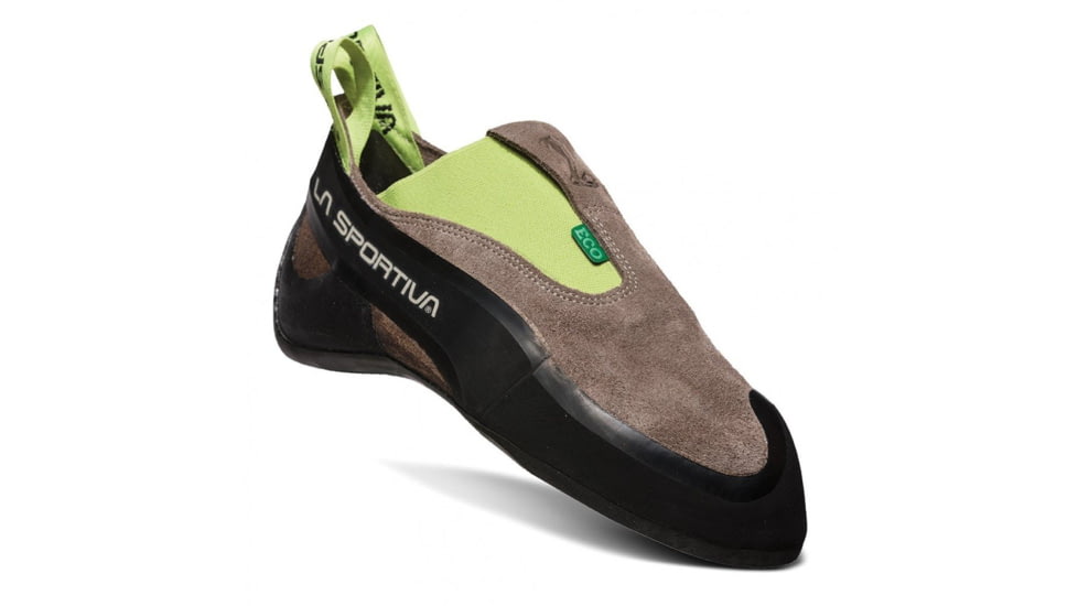 La Sportiva Cobra Eco Climbing Shoes - Mens, Falcon Brown/Apple Green, 37.5, 20O-804705-37.5