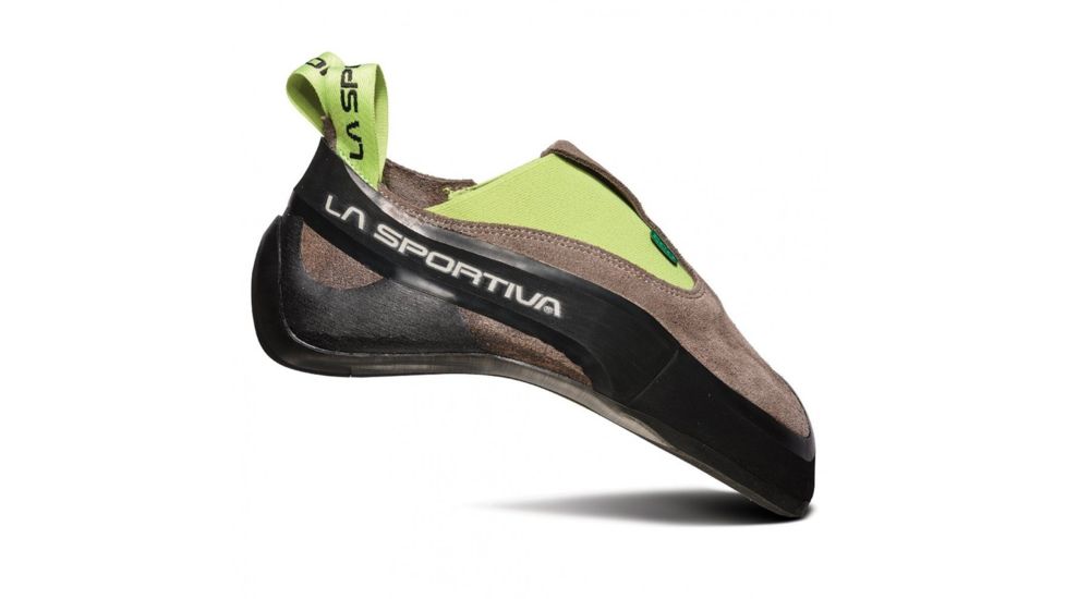La Sportiva Cobra Eco Climbing Shoes - Mens, Falcon Brown/Apple Green, 37.5, 20O-804705-37.5