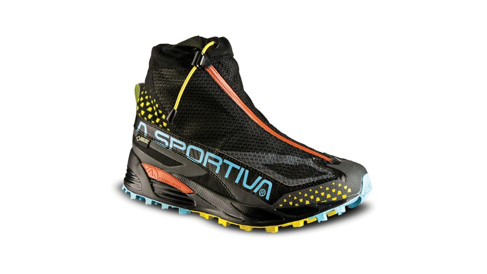 La Sportiva Crossover 2.0 GTX Trail Running Shoe - Womens-Black/Blue-Medium-38.5