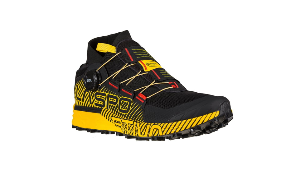 La Sportiva Cyklon Running Shoes - Mens, Black/Yellow, 40.5, Medium, 46W-999100-40.5