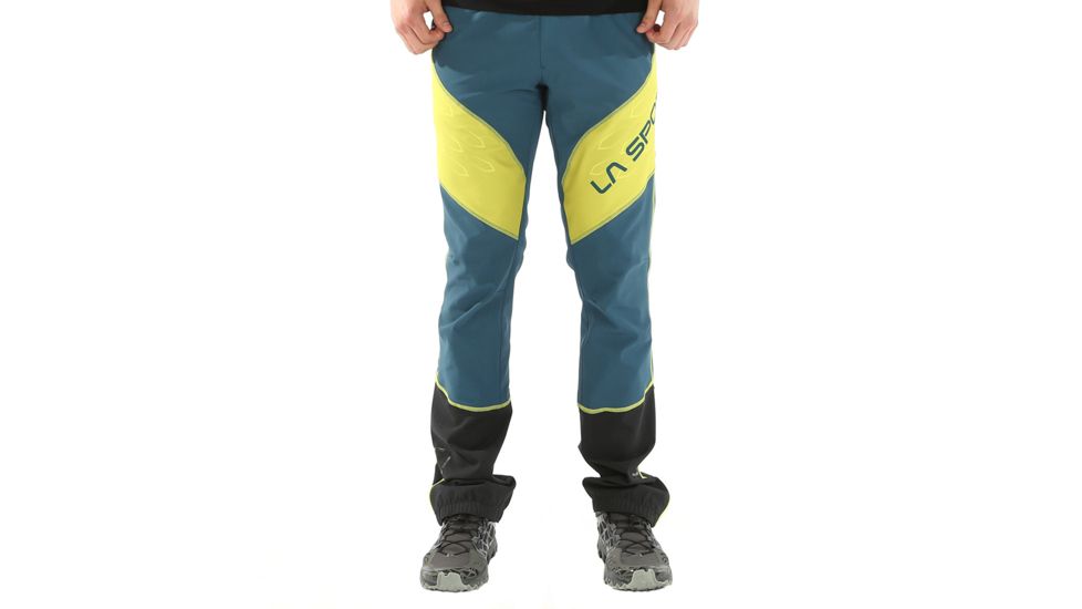 La Sportiva Devotion Pant - Men's-Ocean/Citronelle-Large