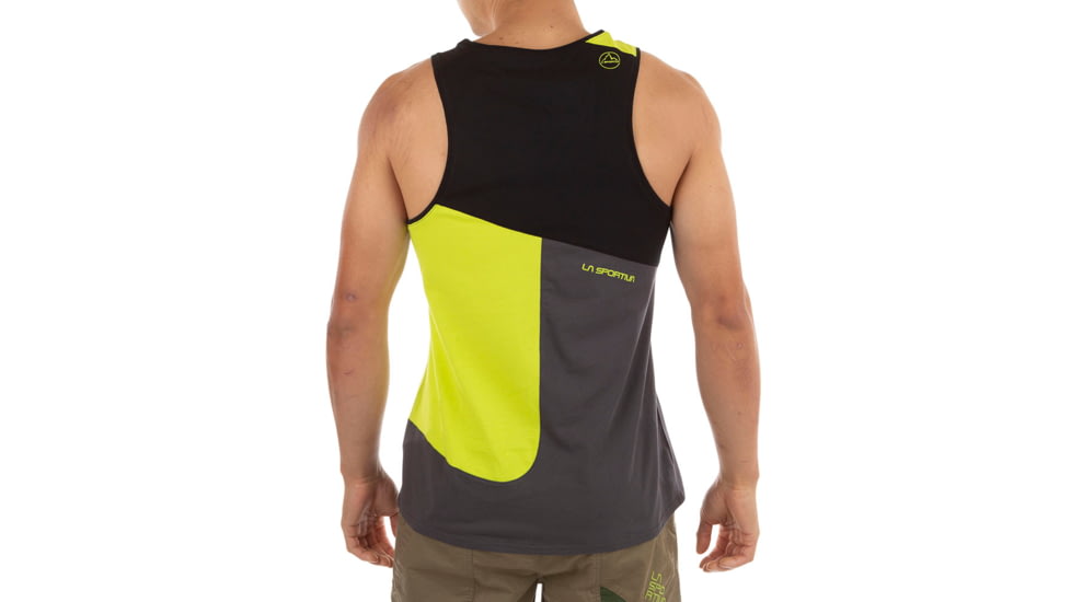 La Sportiva Dude Tank - Mens, Carbon/Lime Punch, Large, N43-900729-L