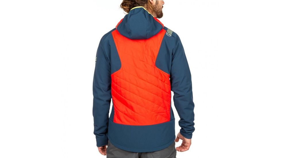 La Sportiva Kopak Hoody - Mens, Poppy/Opal, Extra Large, L17-311618-XL