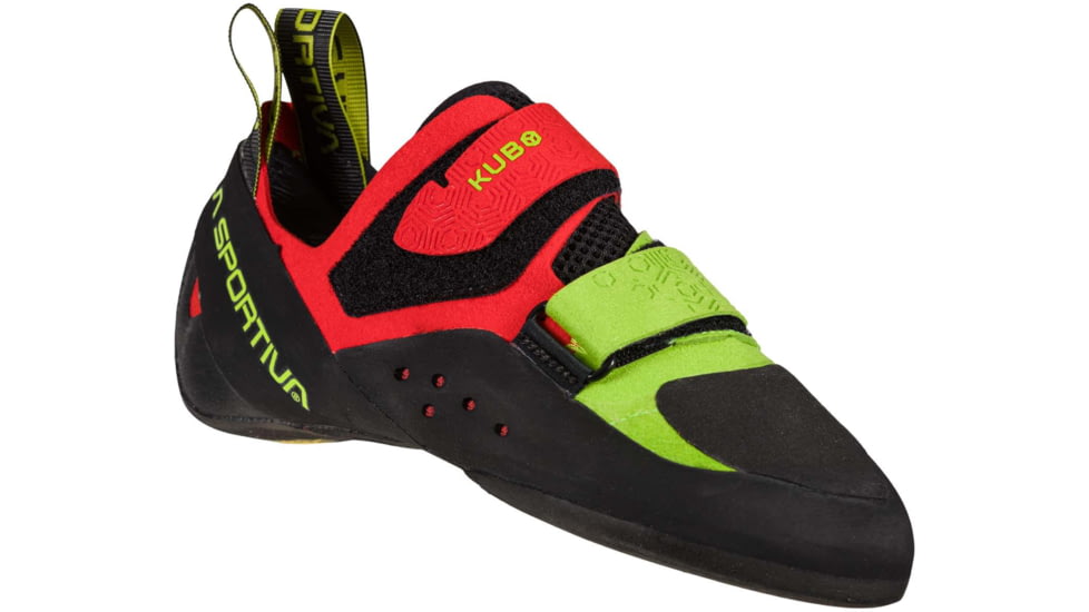 La Sportiva Kubo Climbing Shoes - Mens, Goji/Neon, 40, 30H-314720-40