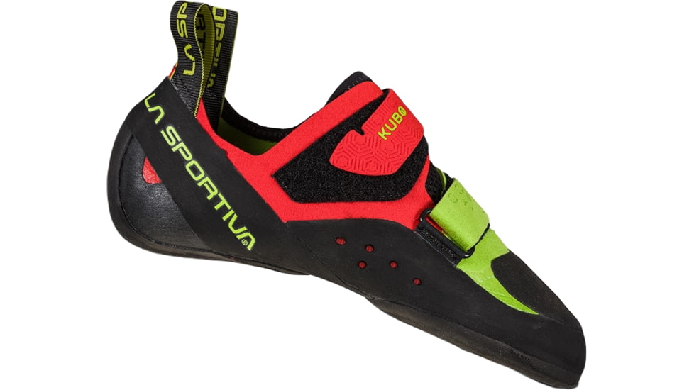 La Sportiva Kubo Climbing Shoes - Mens, Goji/Neon, 44, ZFCS024-R14E20-44