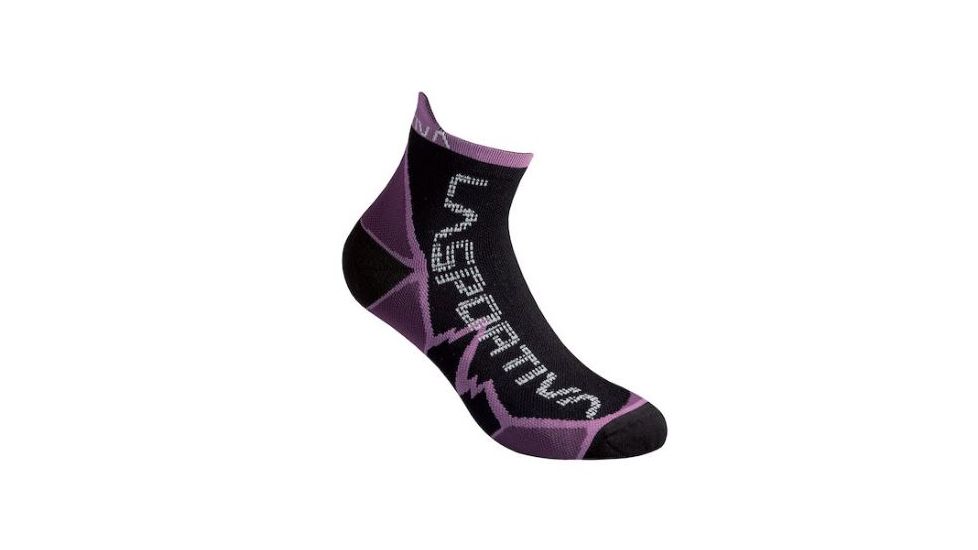 La Sportiva Long Distance Socks, Black/Plum, Large, 29S-999501-L