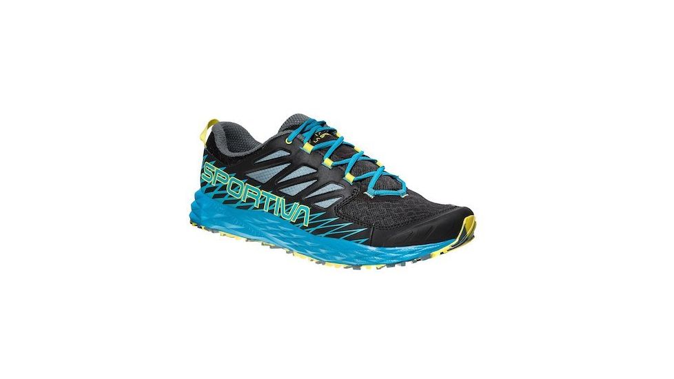 La Sportiva Lycan Mountain Running Shoe - Mens, Black/Tropic Blue, 44 Euro, 36K-999614-44