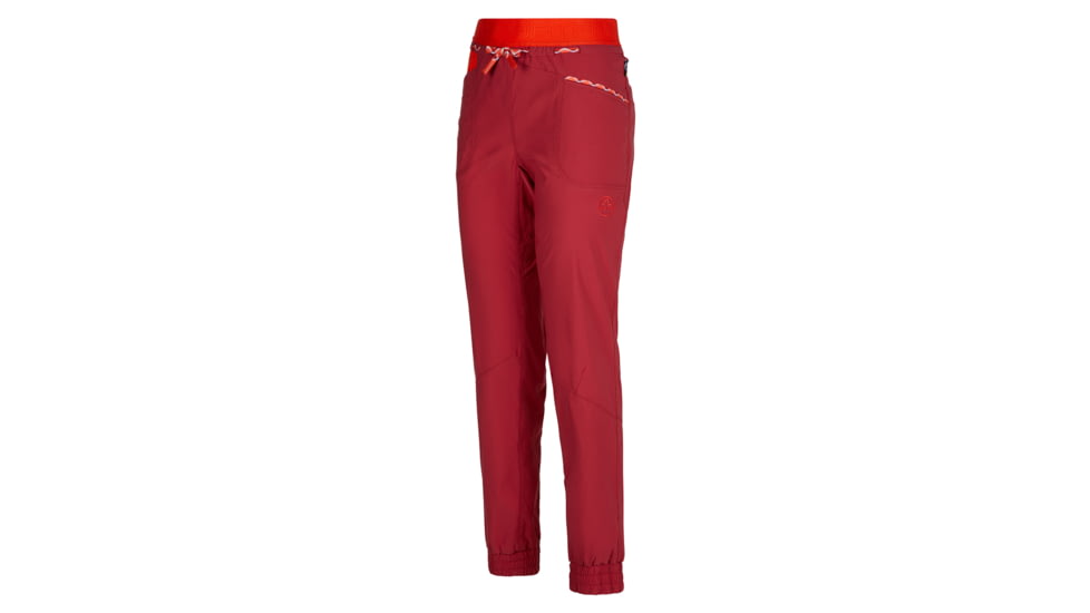 La Sportiva Mantra Pant - Womens, Velvet/Cherry Tomato, Small, O62-323322-S