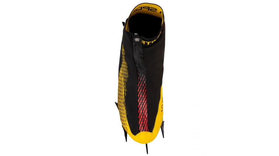 La Sportiva Mega Ice Evo Climbing Shoes - Mens, Black/Yellow, 43, ZFCS031-K00Y00-43