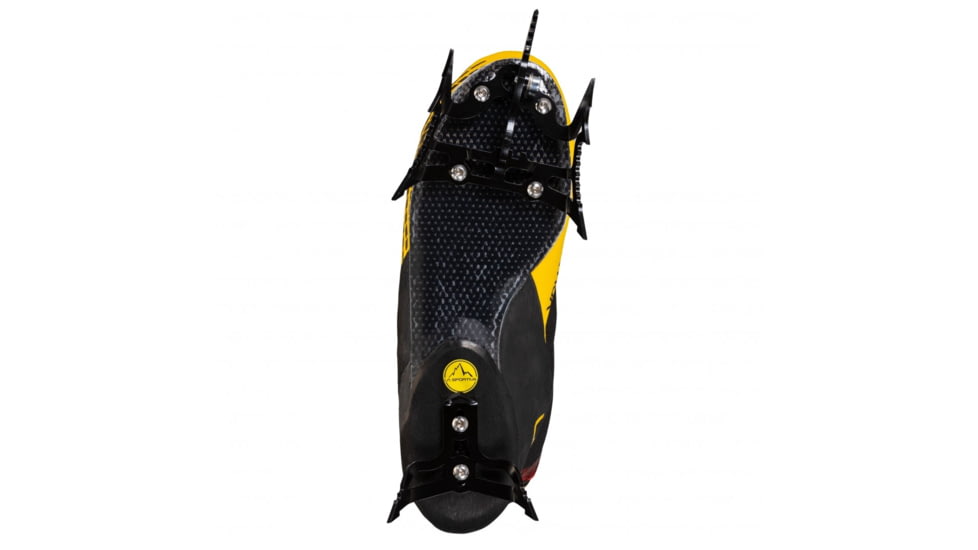 La Sportiva Mega Ice Evo Climbing Shoes - Mens, Black/Yellow, 43, ZFCS031-K00Y00-43