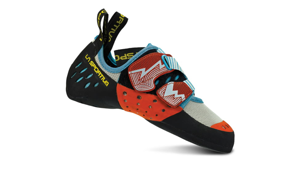 Oxygym Climbing Shoe - Womens-White/Coral-38