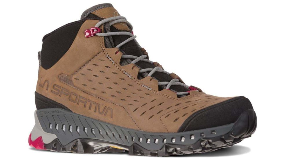 La Sportiva Pyramid GTX Backpacking Shoes - Womens, Taupe/Beet, 37.5 EU, 24I-801310-37.5