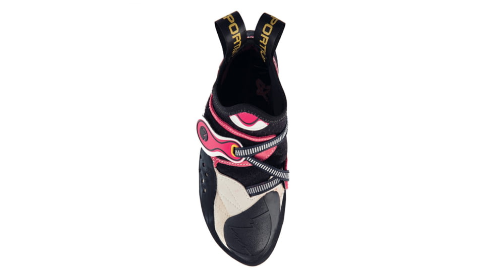 La Sportiva Solution Climbing Shoe  - Women's, White/Pink, 34.5 10J-WP-34.5