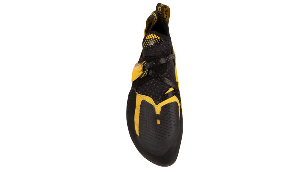 La Sportiva Solution Comp Climbing Shoes - Mens, Black/Yellow, 35.5, ZFCS018-K00Y00-35.5