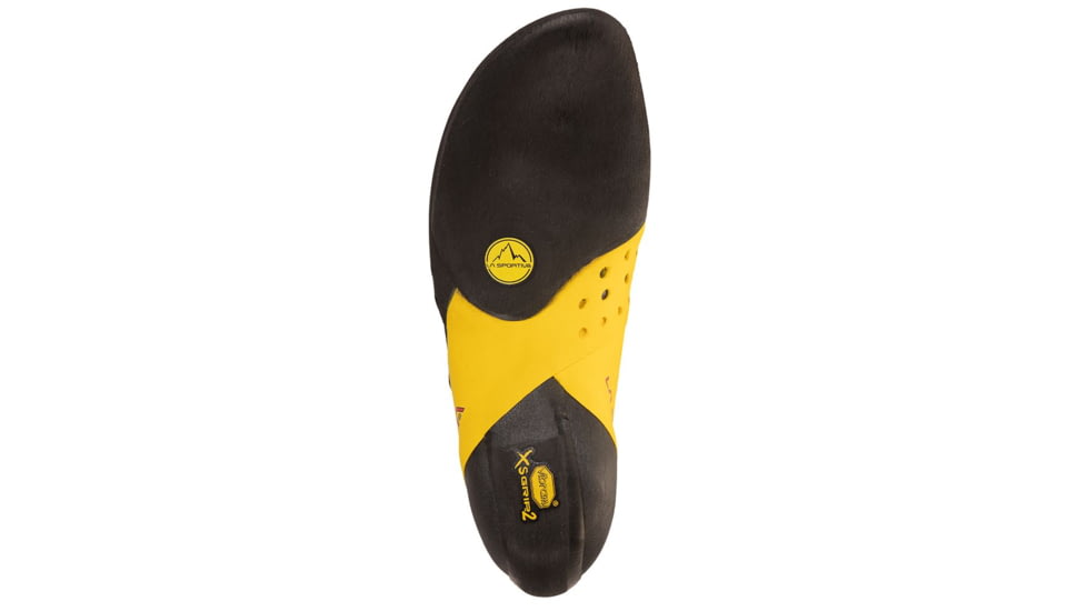 La Sportiva Solution Comp Climbing Shoes - Mens, Black/Yellow, 35.5, ZFCS018-K00Y00-35.5