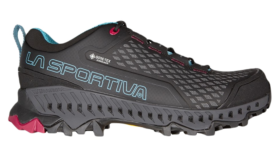 La Sportiva Spire GTX Hiking Shoes - Womens, Black/Topaz, 40.5, ZFHS095-K00B24-40.5