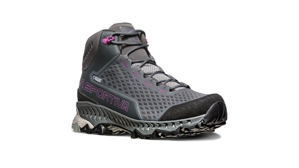 La Sportiva Stream GTX Hiking Boots - Women's, Carbon/Purple, 41, 24E-900500-41