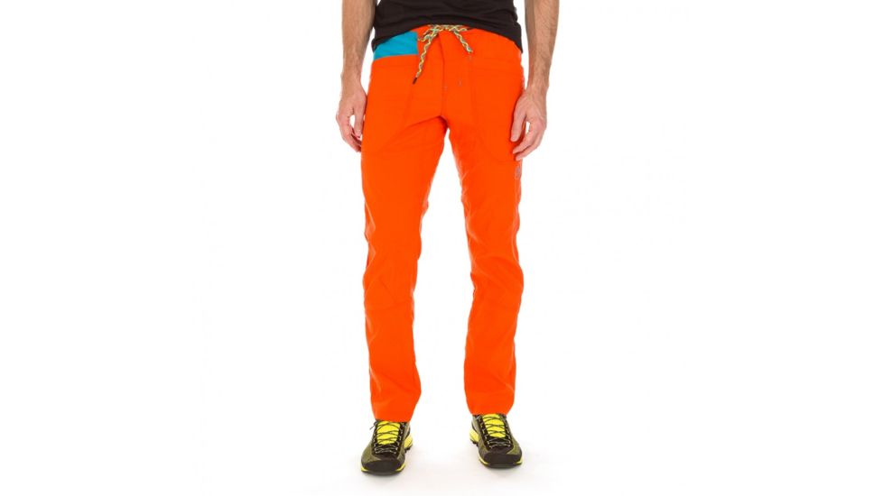 La Sportiva Talus Pant - Men's, Tangerine/Tropic Blue, Extra Large H59-202614-XL