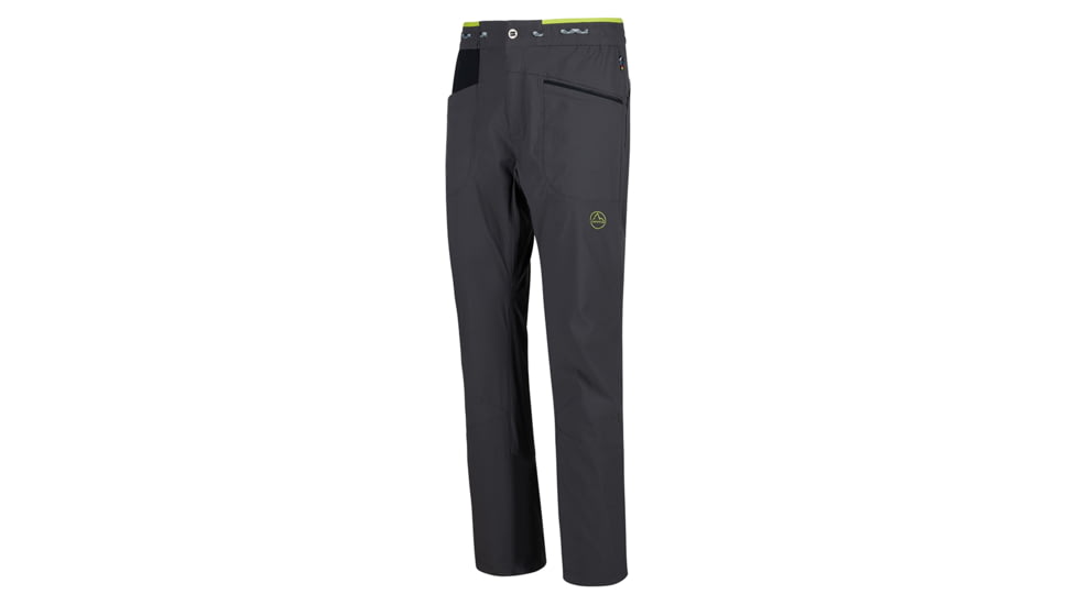 La Sportiva Talus Pant - Mens, Carbon/Lime Punch, Small, N68-900729-S