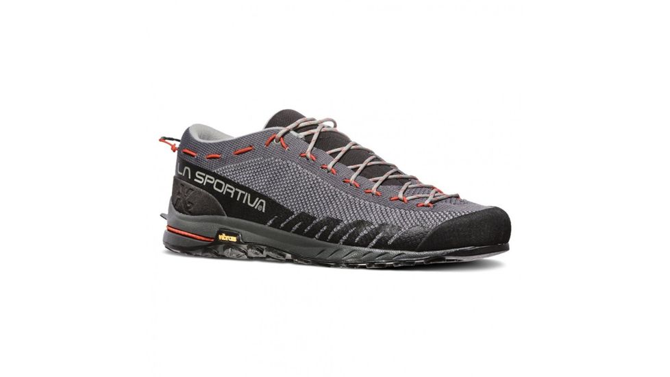 La Sportiva Tx2 Approach Shoes - Mens, Carbon/Tangerine, 39.5, 17Y-900202-39.5