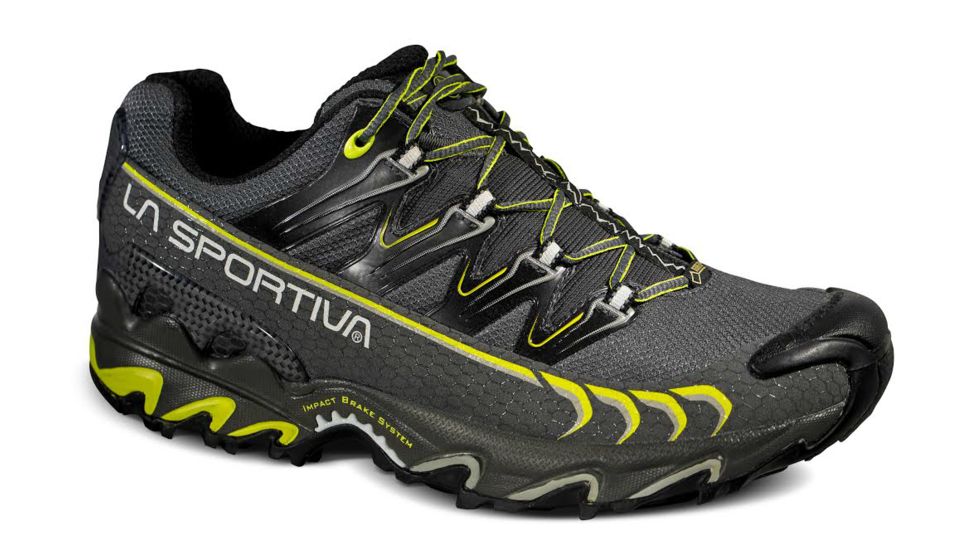 La Sportiva Ultra Raptor GTX Trail Running Shoe - Mens-Grey/Green-Medium-47