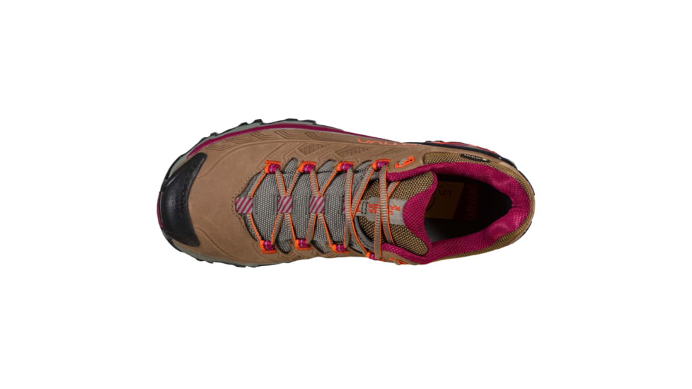 La Sportiva Ultra Raptor II Leather GTX Hiking Shoes - Womens, Taupe/Red Plum, 41.5, 34H-801502-41.5