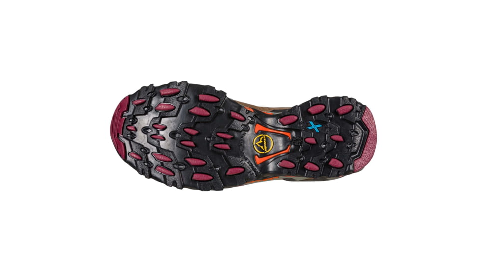La Sportiva Ultra Raptor II Leather GTX Hiking Shoes - Womens, Taupe/Red Plum W, 37, 34I-801502W-37