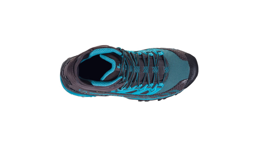 La Sportiva Ultra Raptor II Mid GTX Hiking Shoes - Womens, Carbon/Topaz, 38, Medium, 34D-900624-38