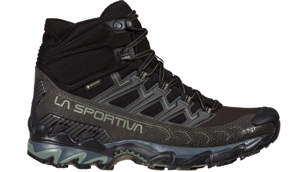 La Sportiva Ultra Raptor II Mid GTX Hiking Shoes - Men's, Black/Clay, 41.5, Wide, 34C-999909W-41.5