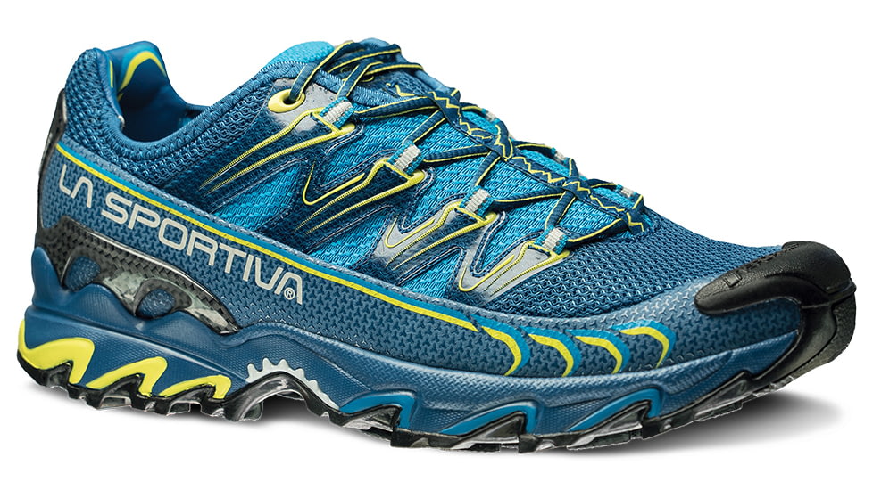 La Sportiva Ultra Raptor Trail Running Shoe - Men's-Blue/Sulphur-46