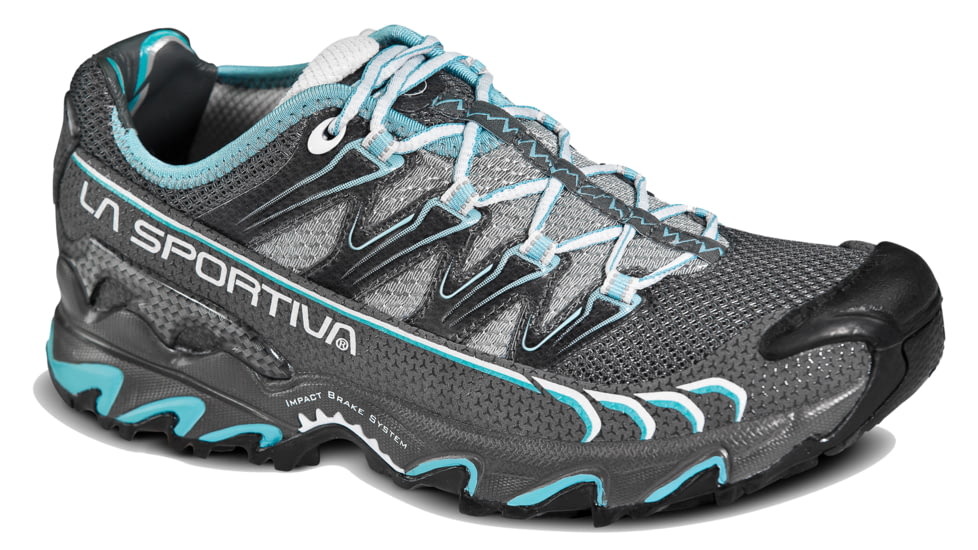La Sportiva Ultra Raptor Trail Running Shoe - Womens-Grey/Blue-Medium-37.5