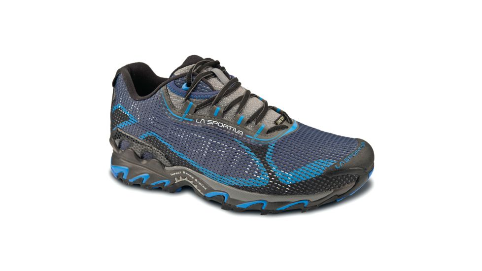 La Sportiva Wildcat 2.0 GTX Trail Running Shoe - Mens-Blue/Black-Medium-40.5