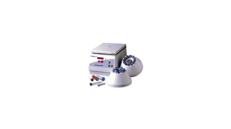 VWR Clinical 200 Large Capacity Centrifuge C0200-1-VWR Rotors Fixed-Angle Rotor, Holds Eighteen 1.5 Ml Tubes
