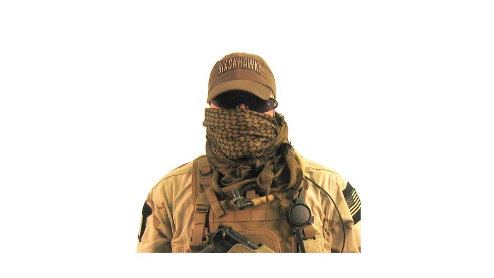 BlackHawk Tactical Shemagh, Size 15, Sand/Black