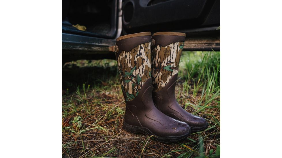 LaCrosse Footwear Alpha Agility 17in Rubber Hunting Boot - Mens, Mossy Oak Green Leaf, 14 US, 331220-14