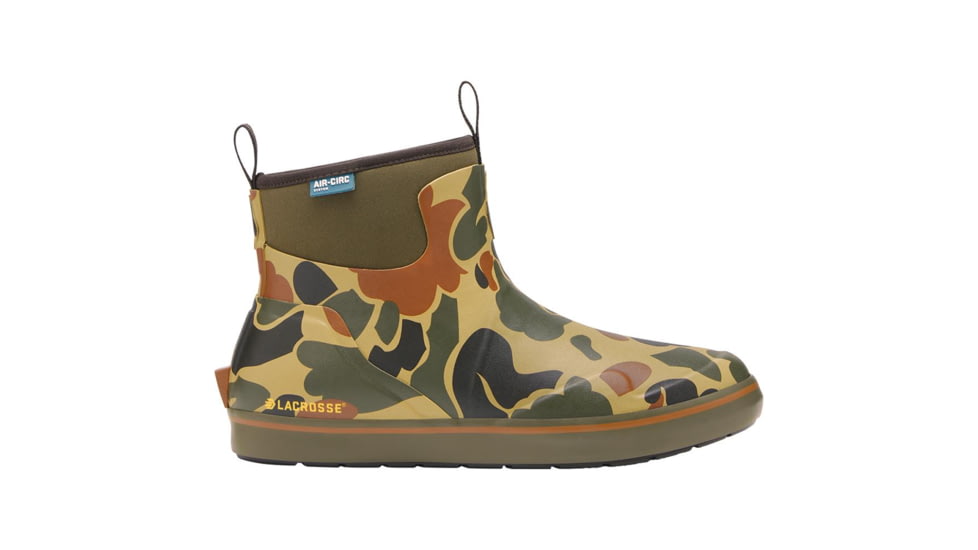 Lacrosse Footwear Inc. LaCrosse Alpha Deck Boot 6 Hardwoods Duck Camo Mens Size 11.5M, 632440115M