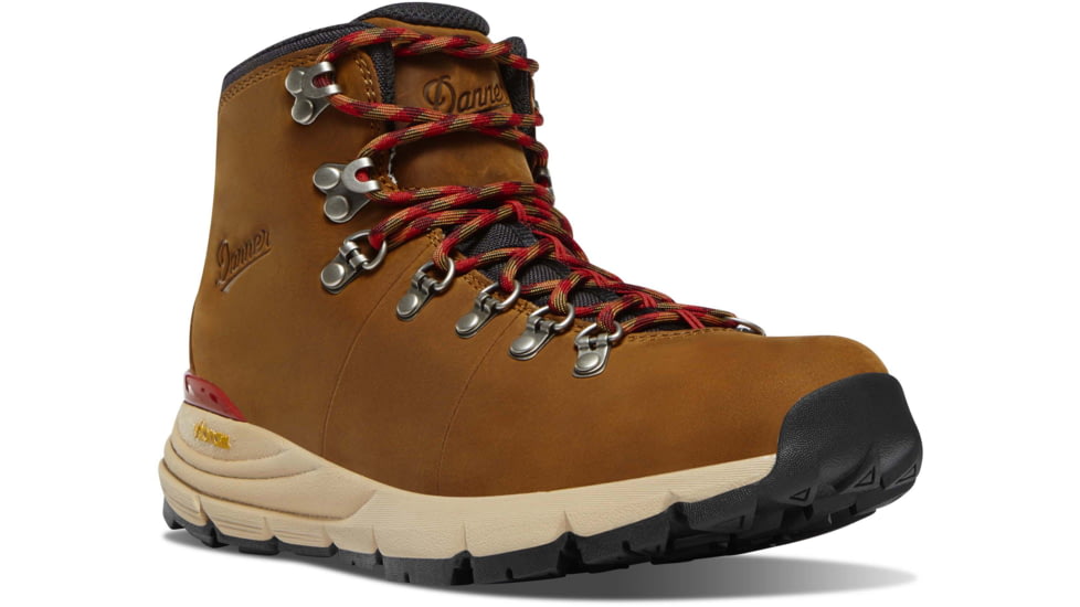 Danner Mountain 600 Leaf 4.5in Grizzly Brown/Rhodo Red GTX - Mens, Brown/Rhodo Red, 11.5, 62302-D-11.5