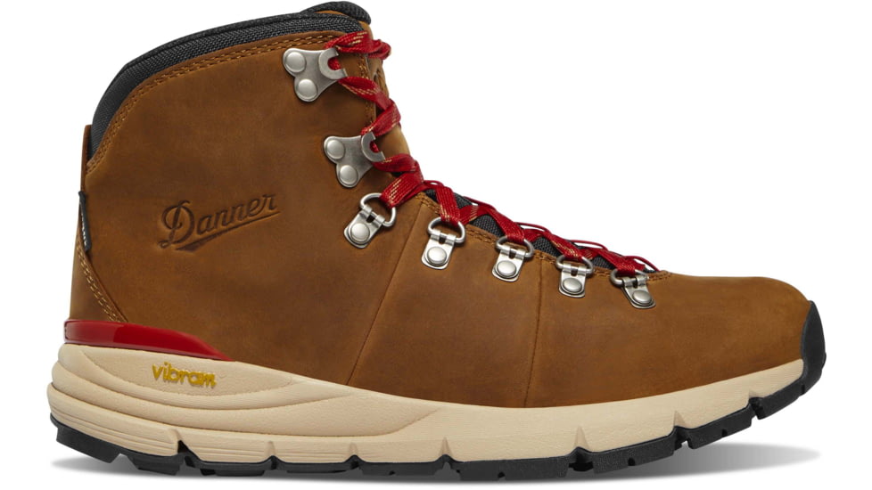 Danner Mountain 600 Leaf 4.5in Grizzly Brown/Rhodo Red GTX - Mens, Brown/Rhodo Red, 11.5, 62302-D-11.5