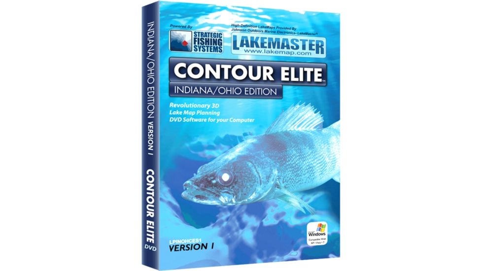 LakeMaster Contour Elite Indiana,Ohio, North America, Indiana, Ohio, Boating, Fishing LPINOHCES1