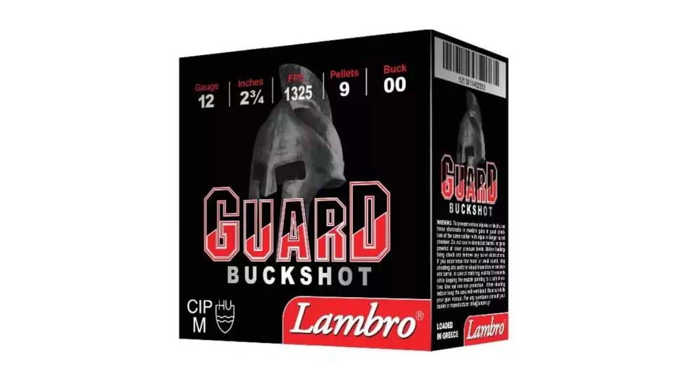 Lambro 16 GA 0 Buckshot 1-1/16oz 2.75in Shotgun Buckshot Ammo, 10 Rounds, 02.LA.CAL16BG 12X7,5