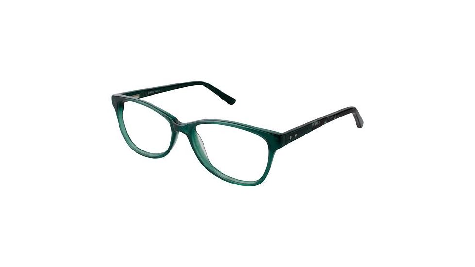 LAmy Adelle Single Vision Prescription Eyeglasses - Frame HUNTER, Size 52/15mm LYADELLE03