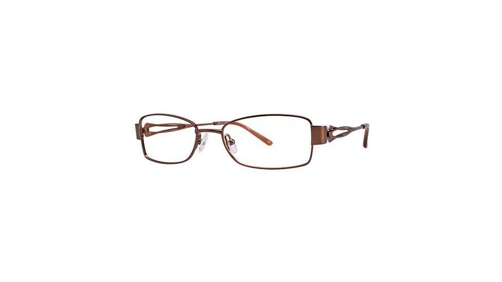 LAmy Adrienne Progressive Prescription Eyeglasses - Frame Brown/Orange, Size 52/17mm LYADRIENNE01