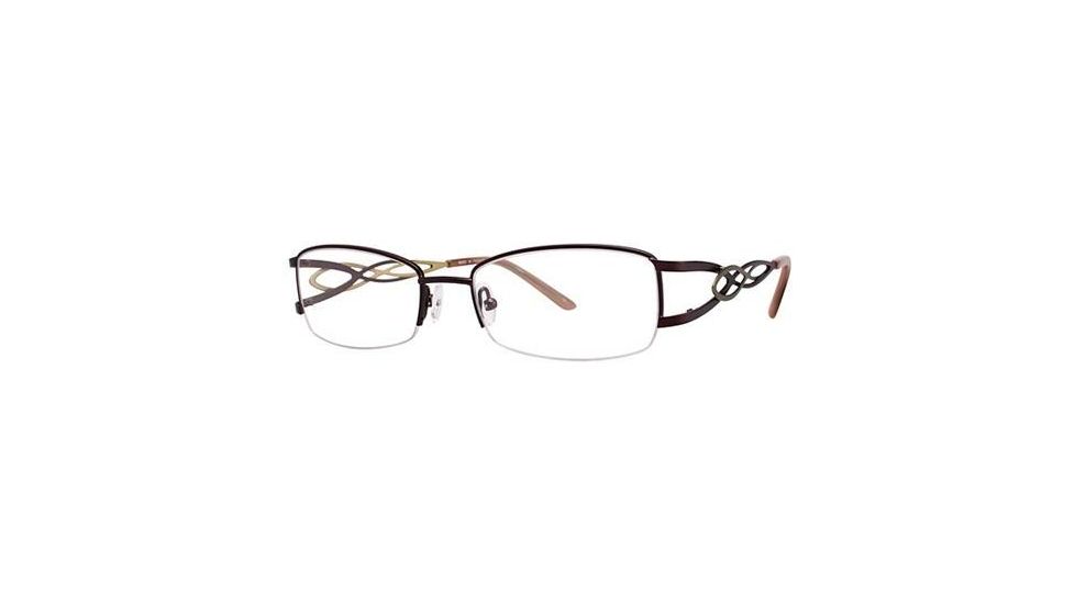 LAmy Brigitte Progressive Prescription Eyeglasses - Frame Brown/Green, Size 53/18mm LYBRIGITTE01