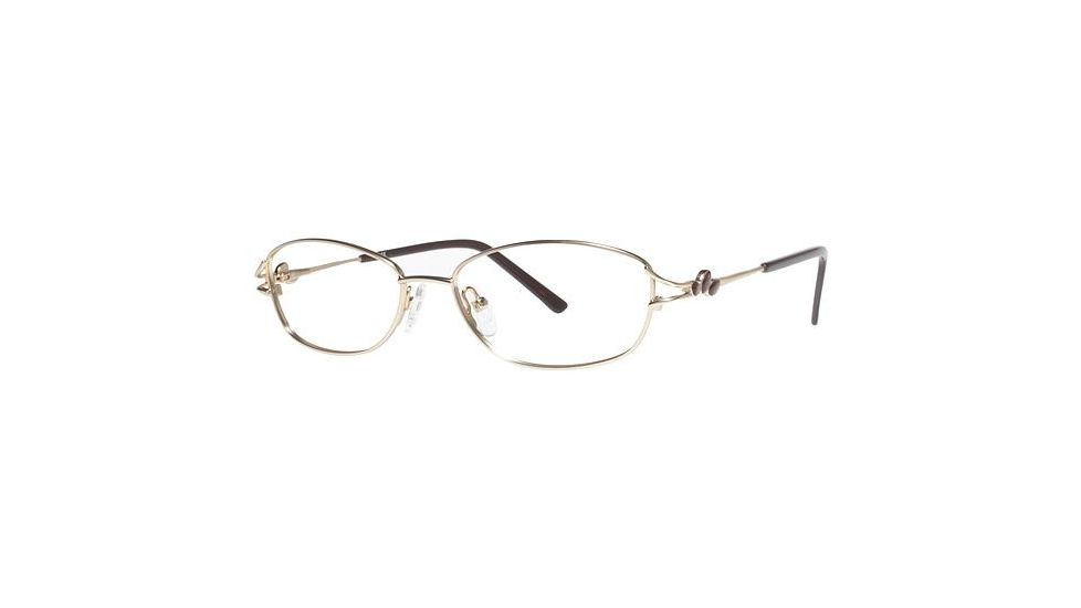 LAmy C by 518 Eyeglass Frames - Frame Gold/ Brown, Size 52/16mm CYCBL51801