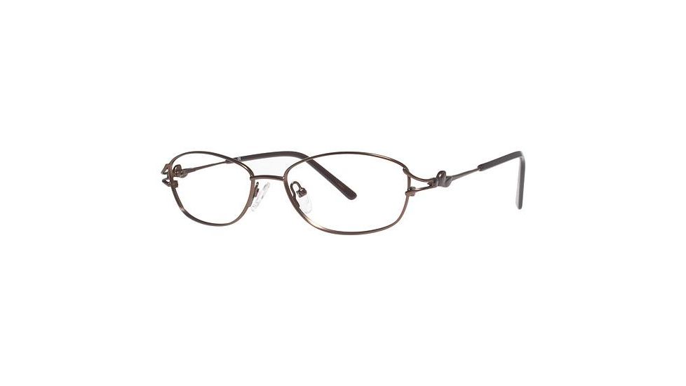 LAmy C by 518 Eyeglass Frames - Frame Matte Chocolate Brown/ Brown, Size 52/16mm CYCBL51802