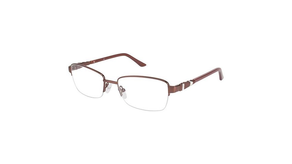 LAmy C By 522 Progressive Prescription Eyeglasses - Frame BROWN, Size 52/18mm CYCBL52201
