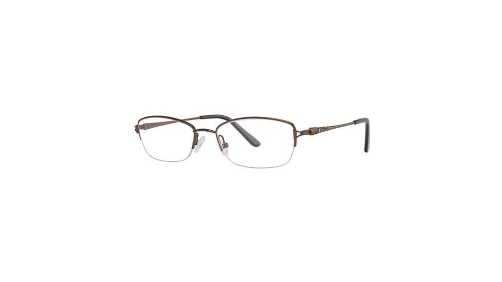 LAmy C By L'Amy 512 Progressive Prescription Eyeglasses - Frame Semi Matte Brown, Size 53/18mm CYCBL51202